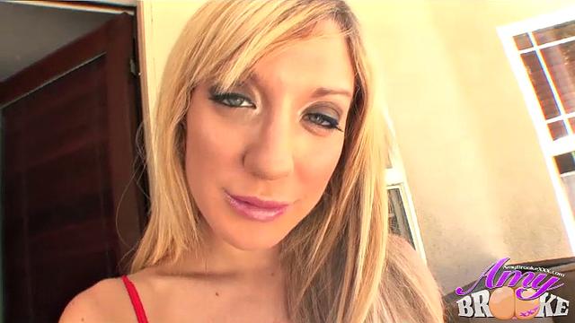 Amy Brooke Smoking Hot Red Stockings