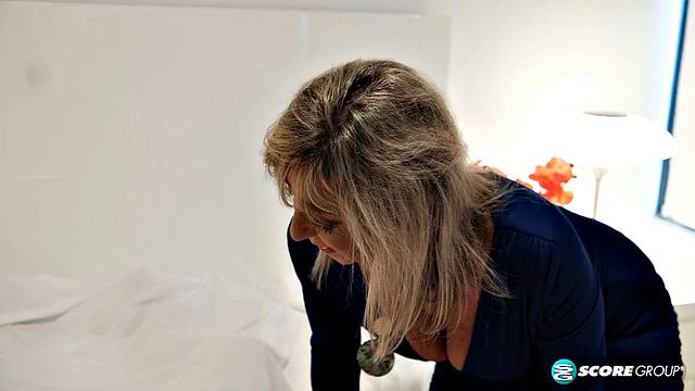 69-year-old Lacey West in her first anal scene