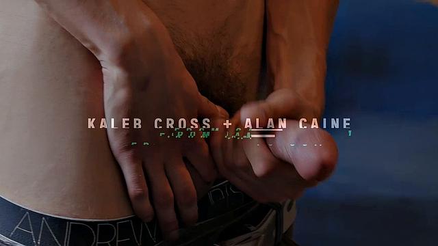 Watch Kaleb Cross and Alan Caine go at it hard in a steamy gay hookup