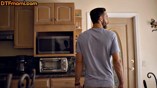 Stepson cockrided by stepmom in threesome