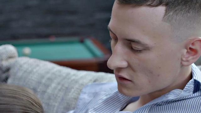 Beautiful gf sucking and riding cock in sensual couple