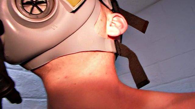 Amateur army stud waits for fresh jizz in group sex