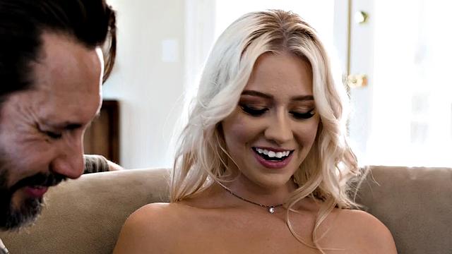 Desirable babe deepthroating BF cock with passion