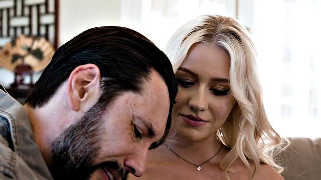 Desirable babe deepthroating BF cock with passion