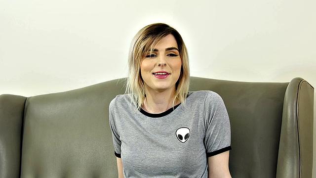 GenderXFilms - Horny Trans Stepdaughter Fucks Stepdads Cock