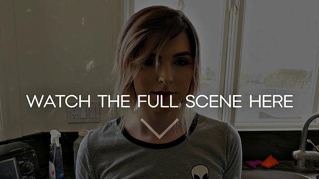 GenderXFilms - Horny Trans Stepdaughter Fucks Stepdads Cock