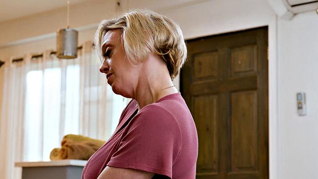 ADULT TIME - Busty Stepmom Dee Williams CAUGHT WATCHING PORN Tries ANAL With Big Dick Stepson