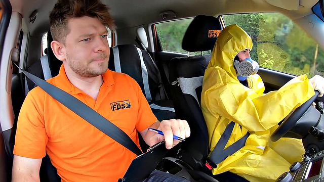 Get ready for a wild ride as I take off my hazmat suit and get my trimmed pussy pounded in reverse cowgirl, handjob and blowjob