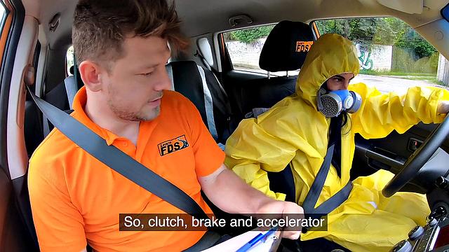 Get ready for a wild ride as I take off my hazmat suit and get my trimmed pussy pounded in reverse cowgirl, handjob and blowjob