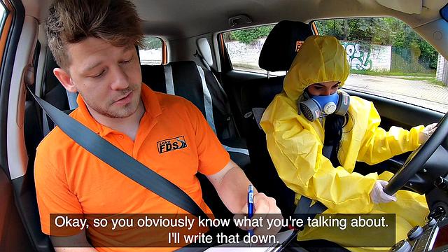 Get ready for a wild ride as I take off my hazmat suit and get my trimmed pussy pounded in reverse cowgirl, handjob and blowjob