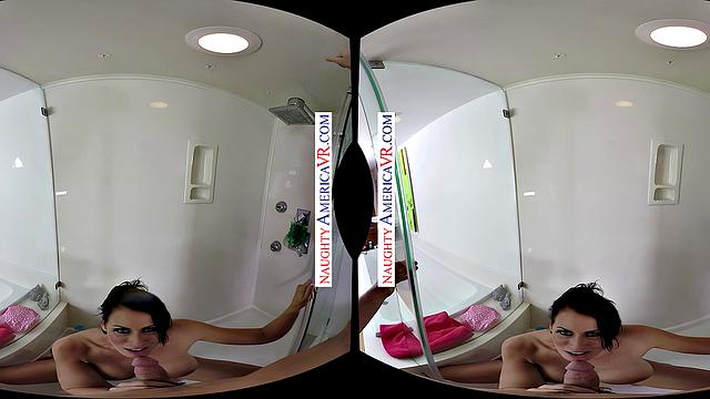 Sexy Reagan Foxx welcomes you to enjoy her shower!