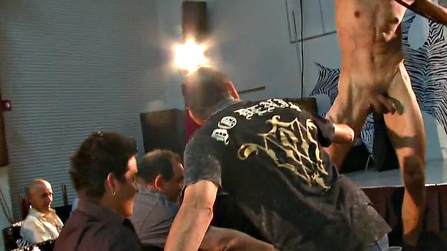 Real deepthroating party with a cowboy