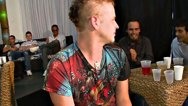 Real deepthroating party with a cowboy