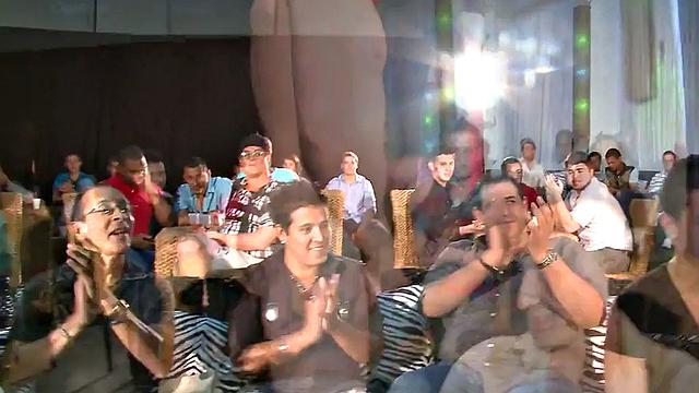 Real deepthroating party with a cowboy