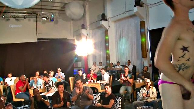 Real deepthroating party with a cowboy