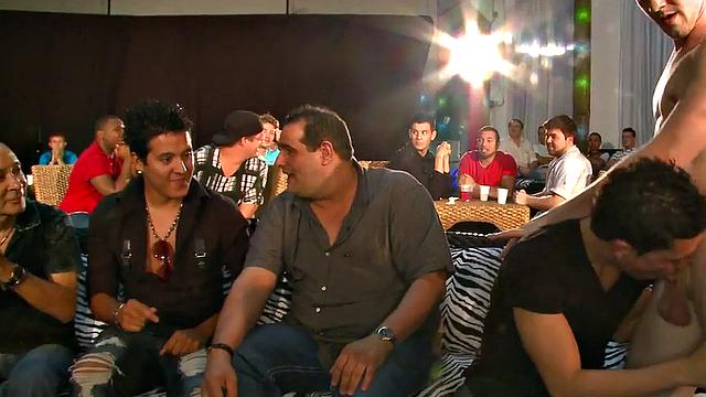 Real deepthroating party with a cowboy