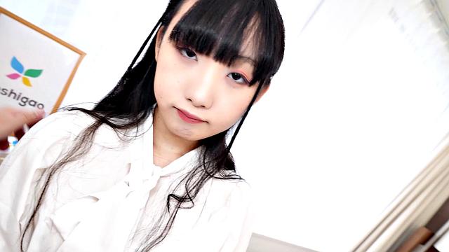 Rin Nanba comes to show her very hairy Japanese pussy