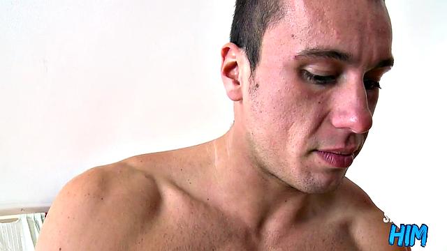 Ripped hairy stud buttfucked