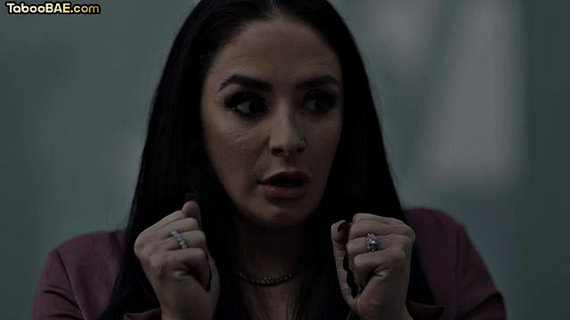 Busty cougar rides her stepson