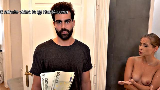 HUNT4K. Hot gal with perfect body for cash nailed by guy in front of BF