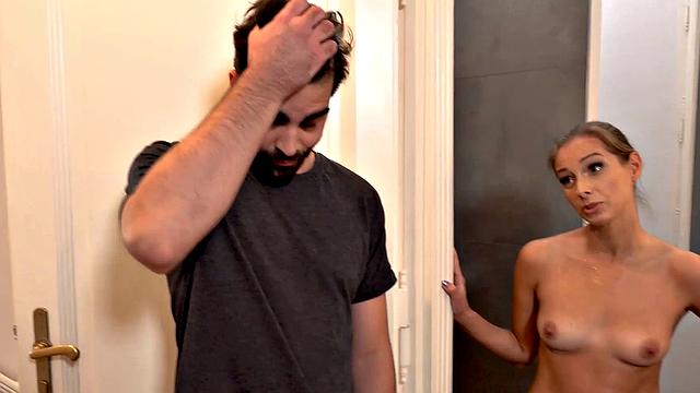 HUNT4K. Hot gal with perfect body for cash nailed by guy in front of BF