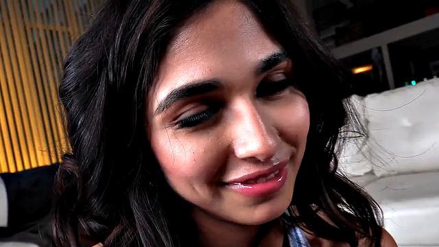 POV HJ amateur 21yo cutie wanks cock and talks 