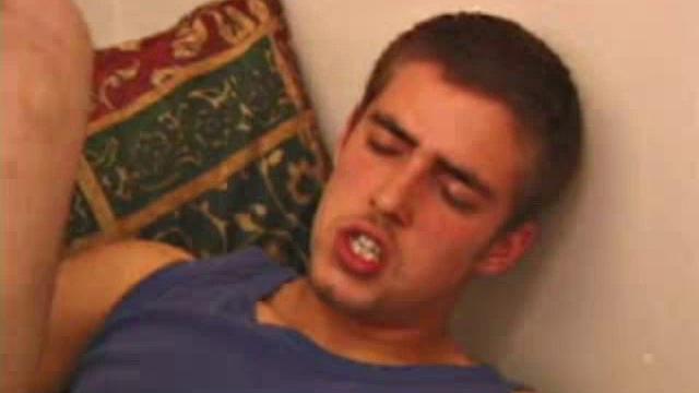 Mica just got in from skating and needs to burn off some more energy, so he kicks back and starts watching a porn video. Naughty boys like their toys, so Mica goes to work on his rear entry