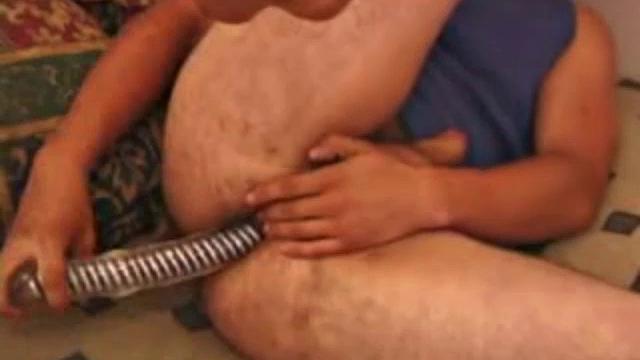 Mica just got in from skating and needs to burn off some more energy, so he kicks back and starts watching a porn video. Naughty boys like their toys, so Mica goes to work on his rear entry