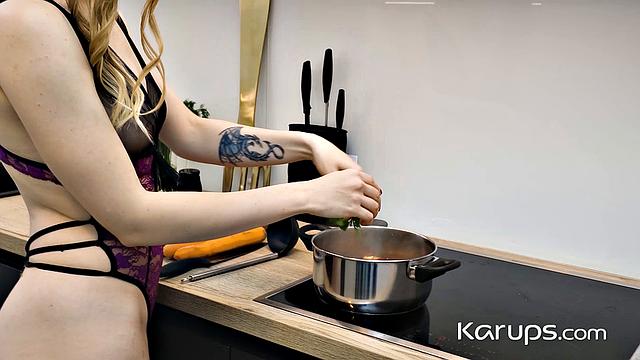 Suzanna spreads her legs and takes a deep, hard fuck