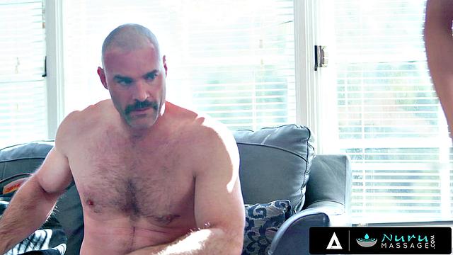 NURU MASSAGE - Steamy Threesome With Hot MILF Boss And Sexy Intern FRENCH SUBTITLES