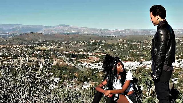 Big Tit Petite Wants To Be Harshly Fucked In Her Ebony Pussy