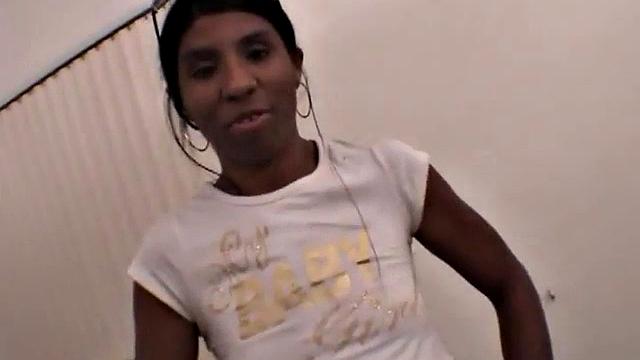 Ebony teen gets off as she is fingered in POV scene