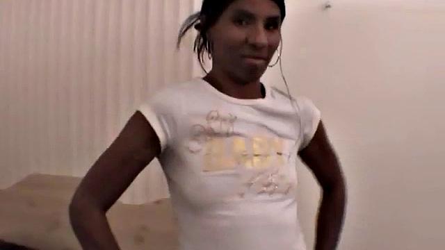 Ebony teen gets off as she is fingered in POV scene