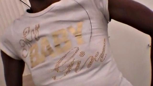 Ebony teen gets off as she is fingered in POV scene