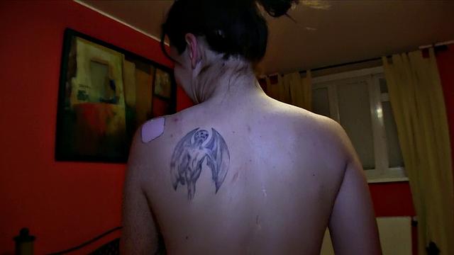 Stranger's Cum Splooshed In Brunette's Mouth Makes Her Ecstatic