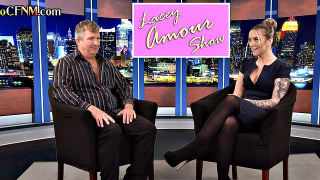 CFNM British amateur gives good BJ on live TV show