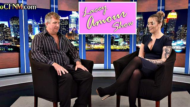 CFNM British amateur gives good BJ on live TV show