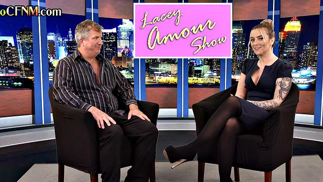 CFNM British amateur gives good BJ on live TV show