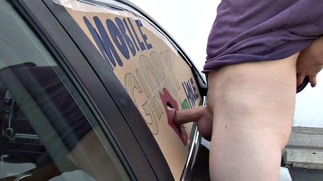 Black gloryhole babe sucking before bareback sex