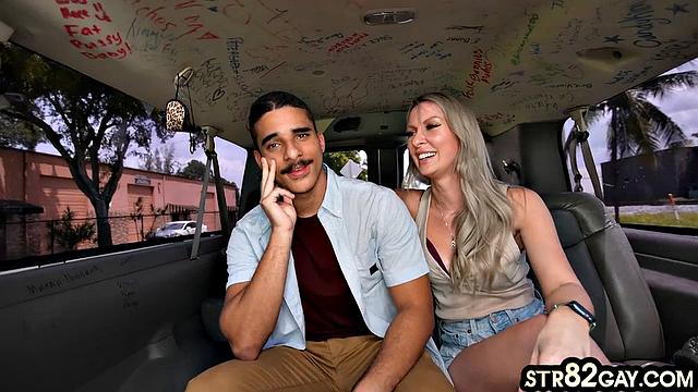 Baited straight going gay at van