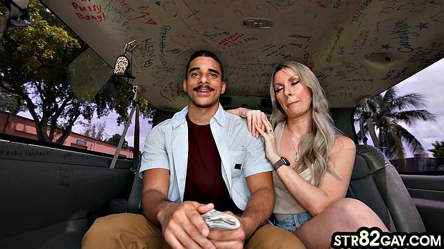 Baited straight going gay at van