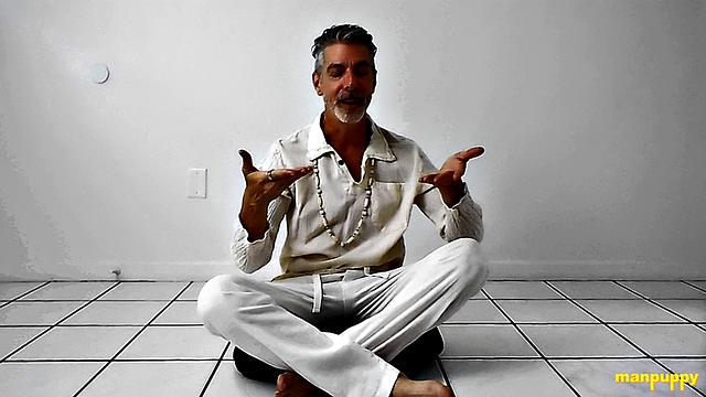 Richard Lennox Practices Foot Worship During Yoga