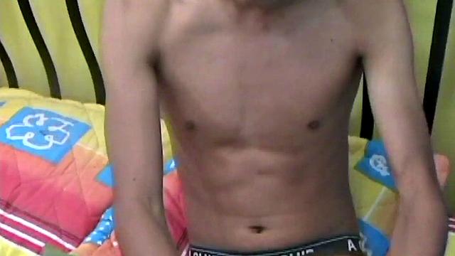 Real Latin twink assfucked by BF till cum in action