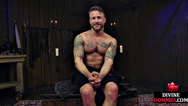 3way CFNM whipping and pegging for sub by busty dominas