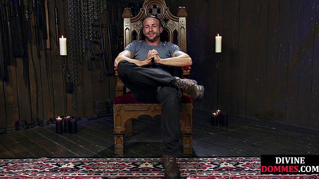 3way CFNM whipping and pegging for sub by busty dominas