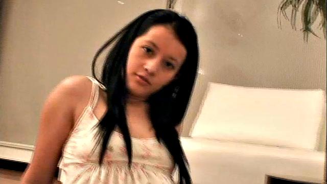 Teen Diana with shaved pussy exposed