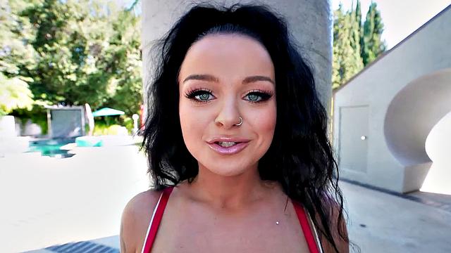 BF gets face-sitting & riding his big ass with his busty babe in thong