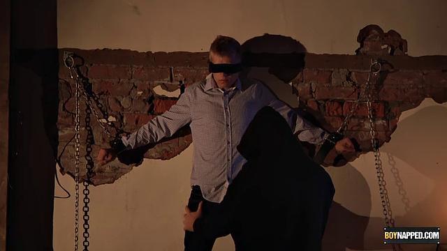 Chris Jansen submits to rough gay bondage to pay off his debt
