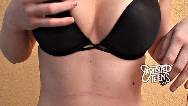 Raven-haired girl makes her amateur porn debut