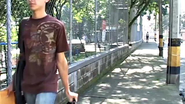 A Chance Meeting on the Street Has Two Horny Latin Twinks Heading for the Bedroom. There, the Young Men Kiss as Their Clothes Hit the Floor.